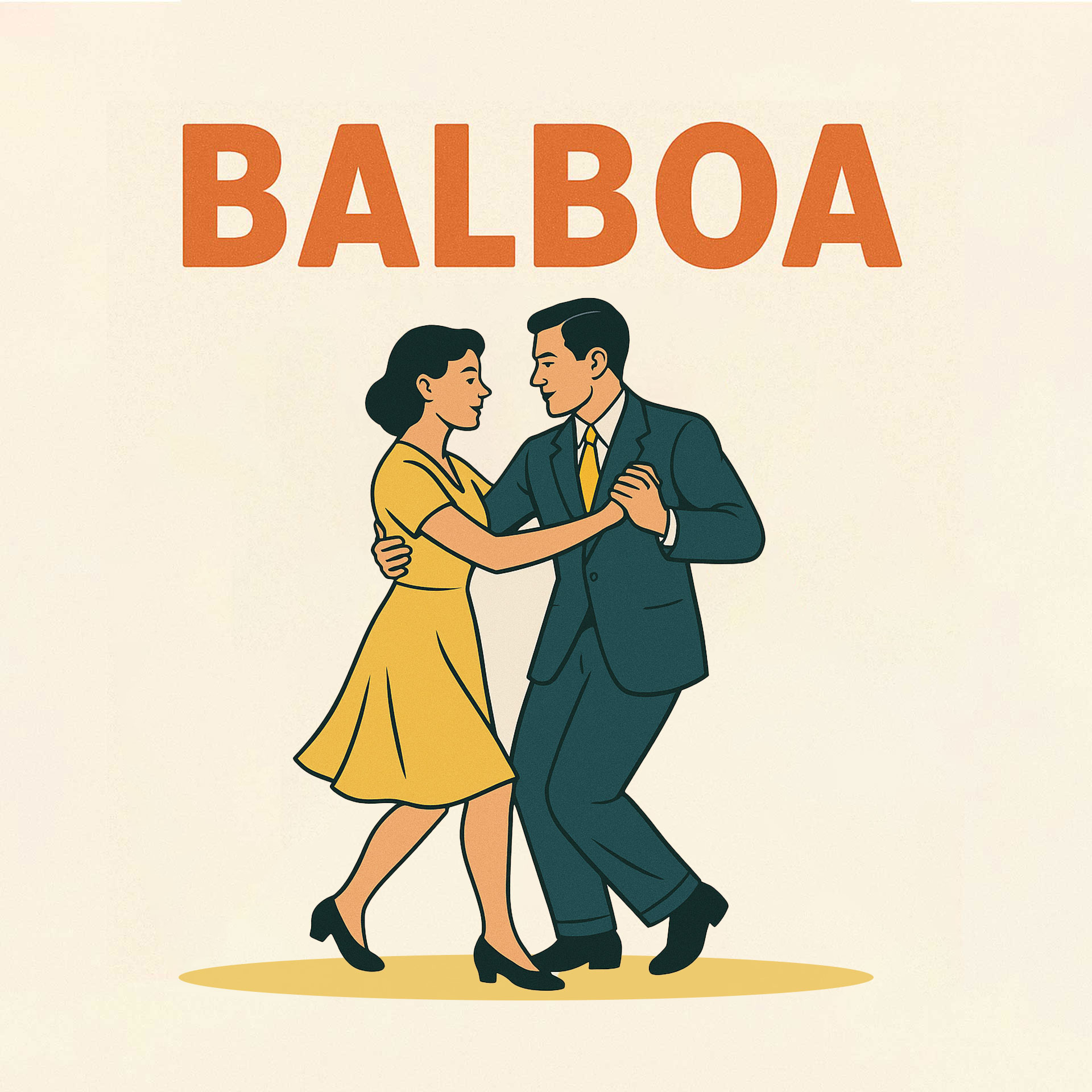 Balboa-corso-a-Trento-Rovereto_Swing-Dance-Trento-2025 Illustrazione per corso di Balboa a Trento