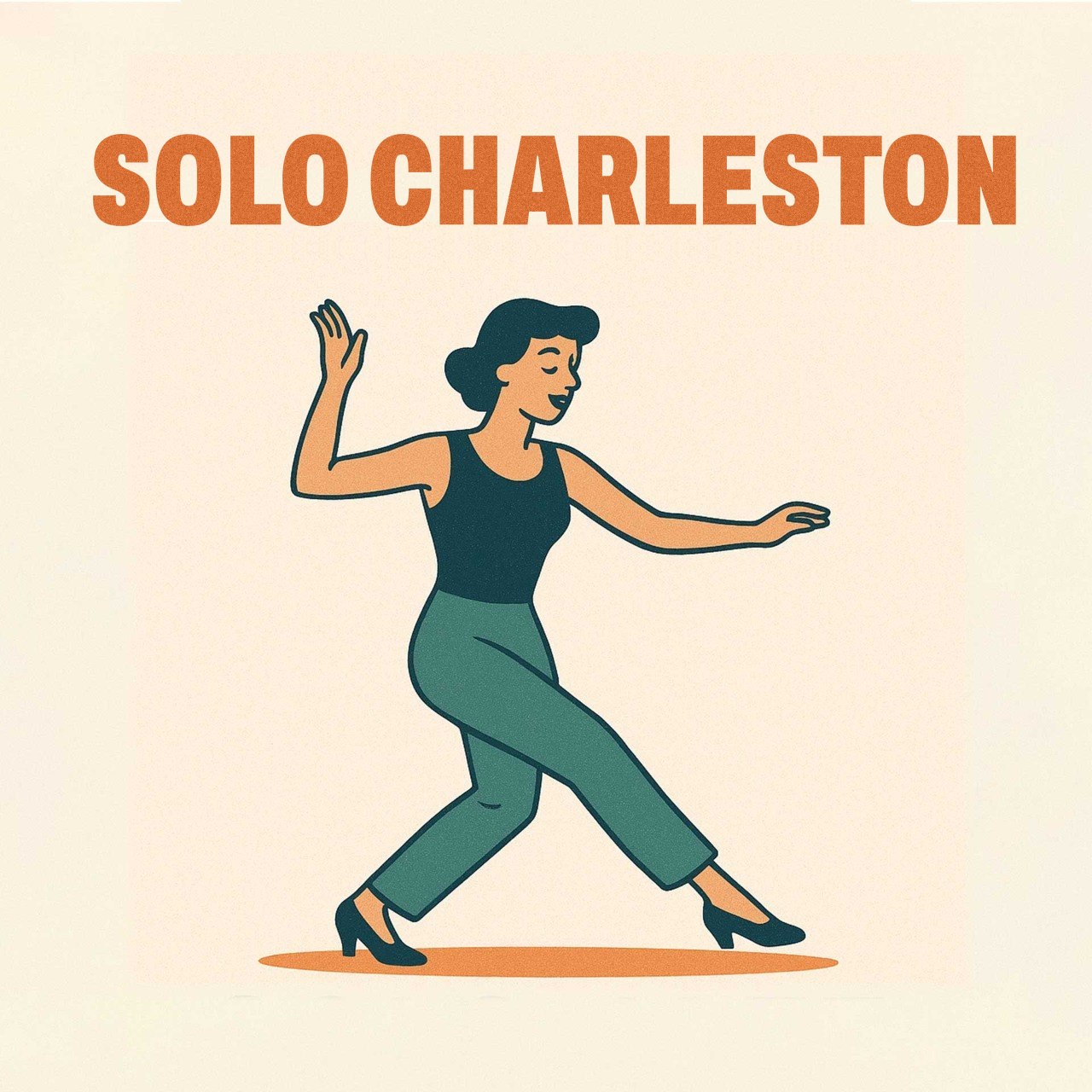 Illustrazione per corso di Lindy Hop a Trento